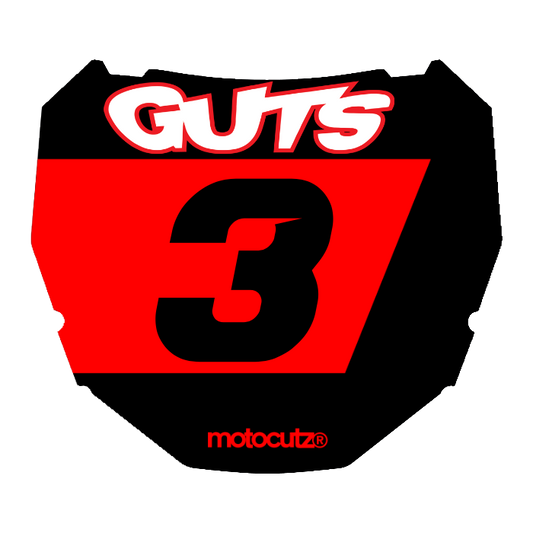 CUSTOM ODI NUMBER PLATE DECAL