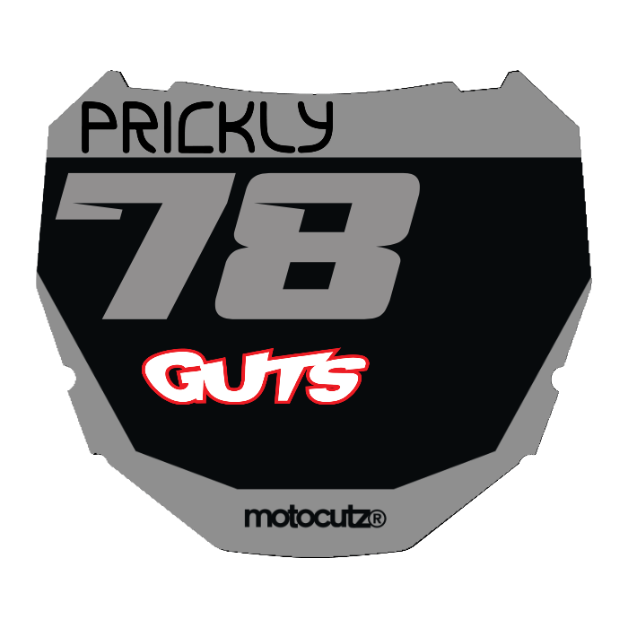 CUSTOM ODI NUMBER PLATE DECAL