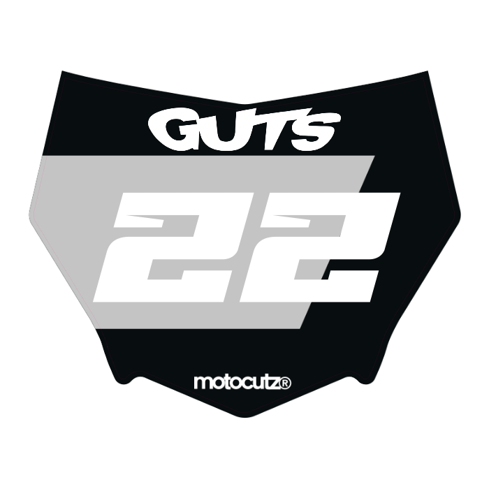 CUSTOM MOTOCUTZ FRONT PLATE DECAL