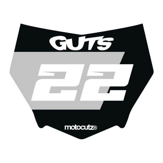 CUSTOM MOTOCUTZ FRONT PLATE DECAL