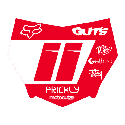 CUSTOM MOTOCUTZ FRONT PLATE DECAL