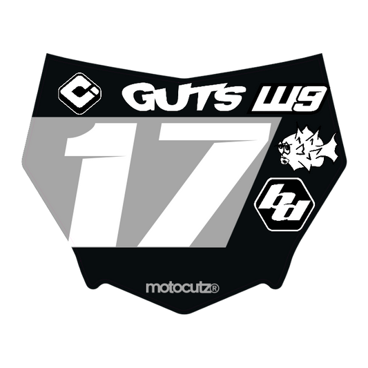 CUSTOM MOTOCUTZ FRONT PLATE DECAL
