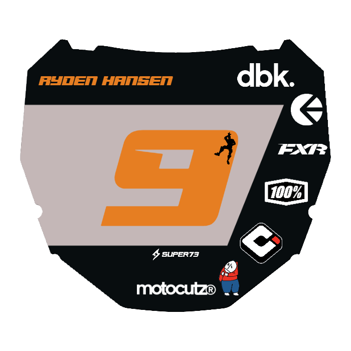 CUSTOM ODI NUMBER PLATE DECAL