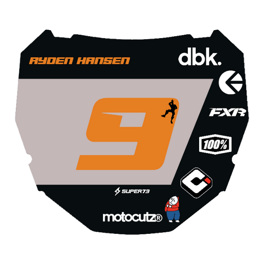 CUSTOM ODI NUMBER PLATE DECAL