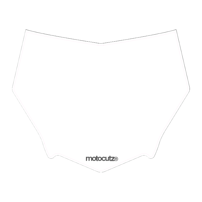 CUSTOM MOTOCUTZ FRONT PLATE DECAL
