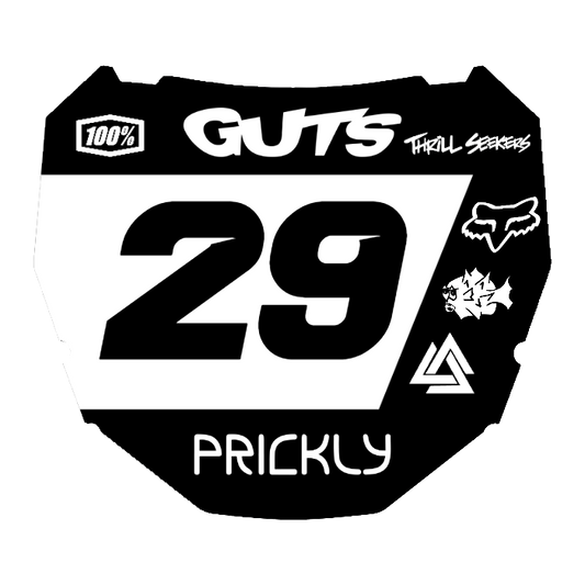 CUSTOM ODI NUMBER PLATE DECAL