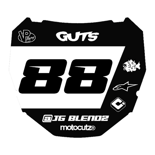 CUSTOM ODI NUMBER PLATE DECAL