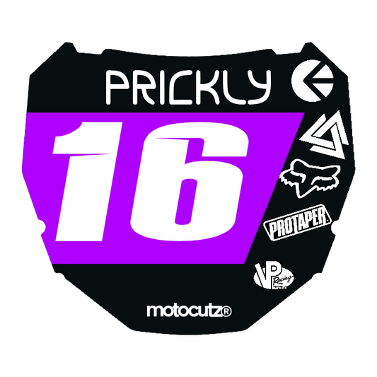 CUSTOM ODI NUMBER PLATE DECAL
