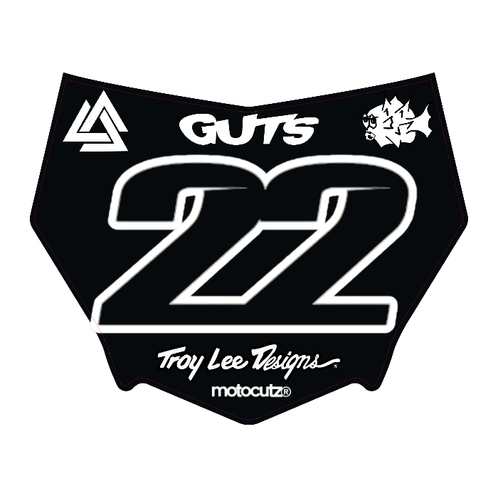 CUSTOM MOTOCUTZ FRONT PLATE DECAL