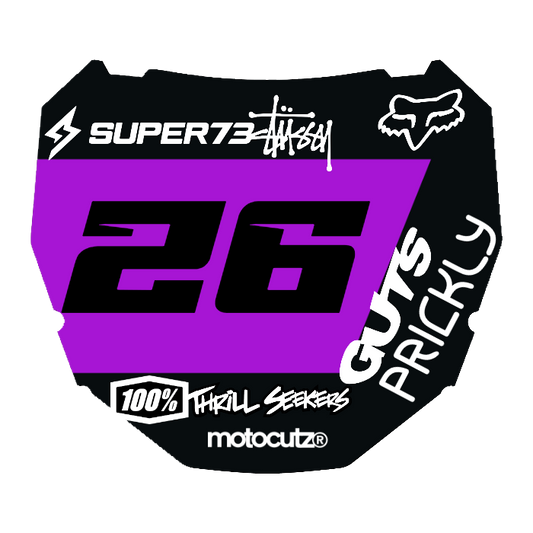 CUSTOM ODI NUMBER PLATE DECAL