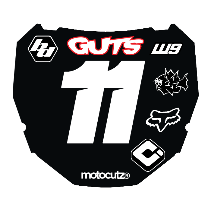CUSTOM ODI NUMBER PLATE DECAL