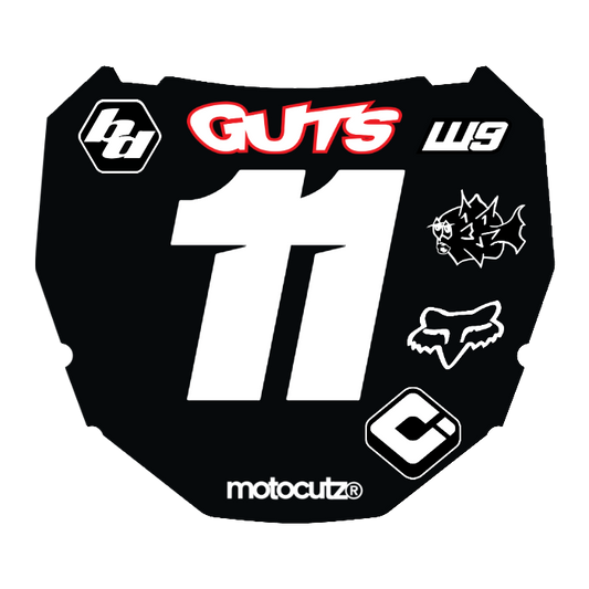CUSTOM ODI NUMBER PLATE DECAL