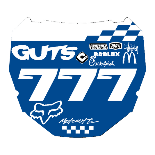 CUSTOM ODI NUMBER PLATE DECAL