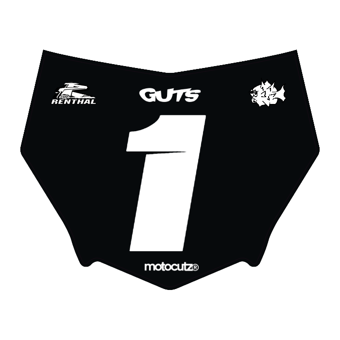CUSTOM MOTOCUTZ FRONT PLATE DECAL