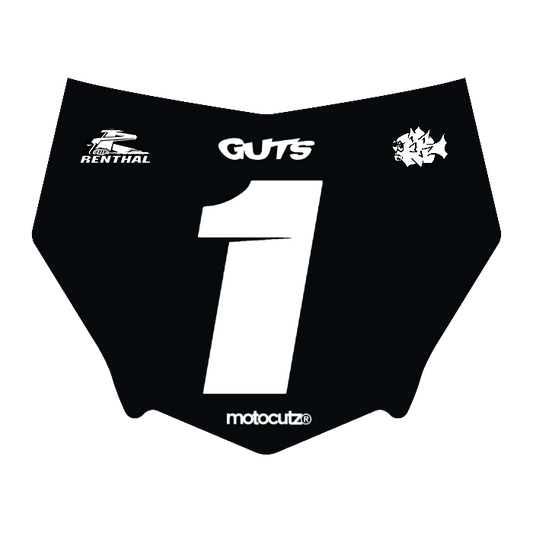 CUSTOM MOTOCUTZ FRONT PLATE DECAL