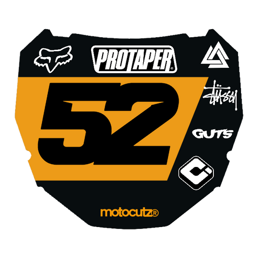 CUSTOM ODI NUMBER PLATE DECAL