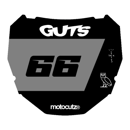 CUSTOM ODI NUMBER PLATE DECAL