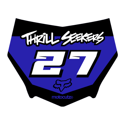 CUSTOM MOTOCUTZ FRONT PLATE DECAL