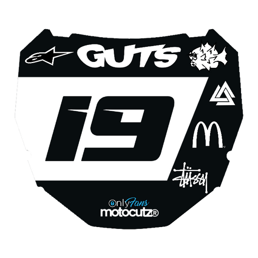 CUSTOM ODI NUMBER PLATE DECAL