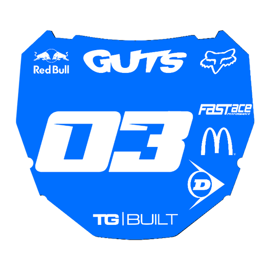 CUSTOM ODI NUMBER PLATE DECAL