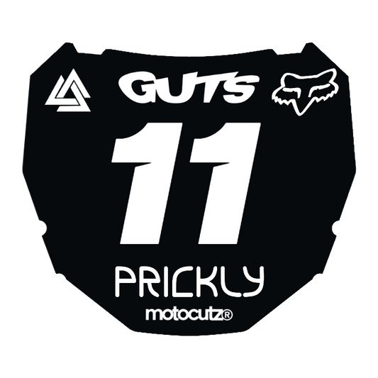CUSTOM ODI NUMBER PLATE DECAL