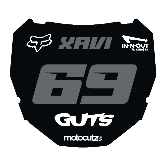 CUSTOM ODI NUMBER PLATE DECAL
