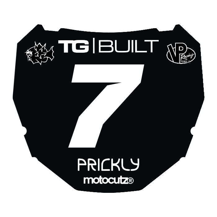 CUSTOM ODI NUMBER PLATE DECAL