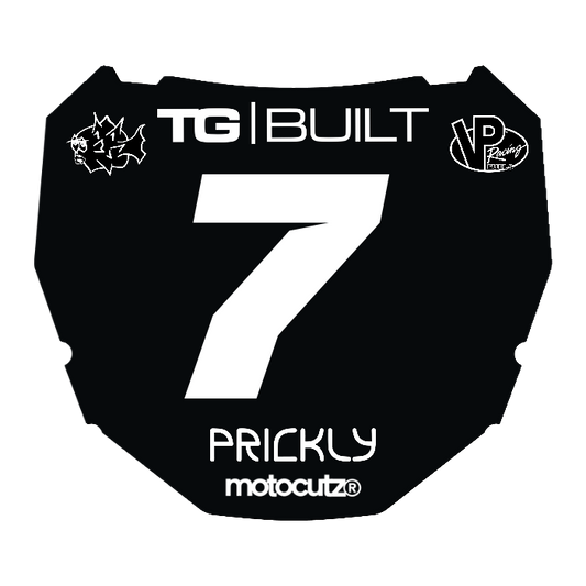 CUSTOM ODI NUMBER PLATE DECAL