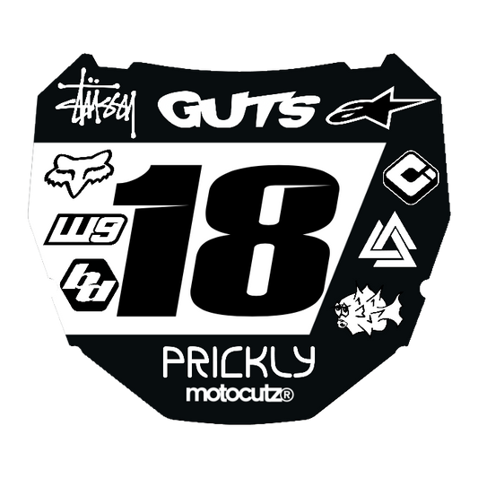 CUSTOM ODI NUMBER PLATE DECAL
