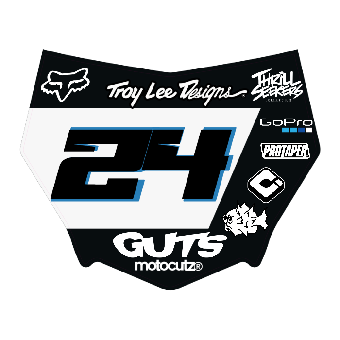 CUSTOM MOTOCUTZ FRONT PLATE DECAL