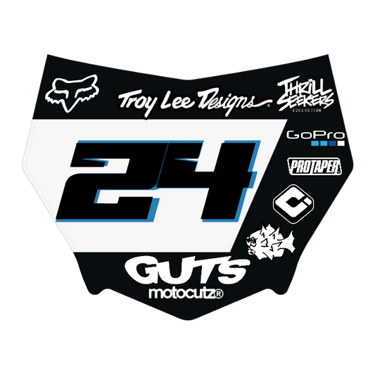 CUSTOM MOTOCUTZ FRONT PLATE DECAL