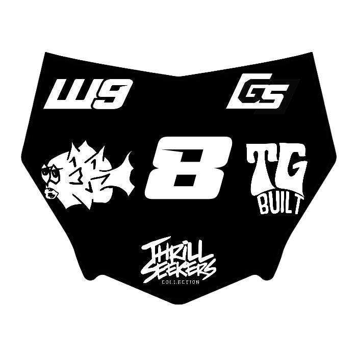 CUSTOM MOTOCUTZ FRONT PLATE DECAL