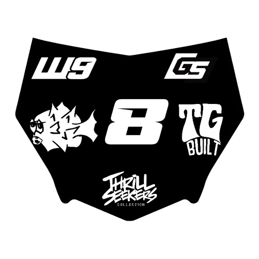 CUSTOM MOTOCUTZ FRONT PLATE DECAL