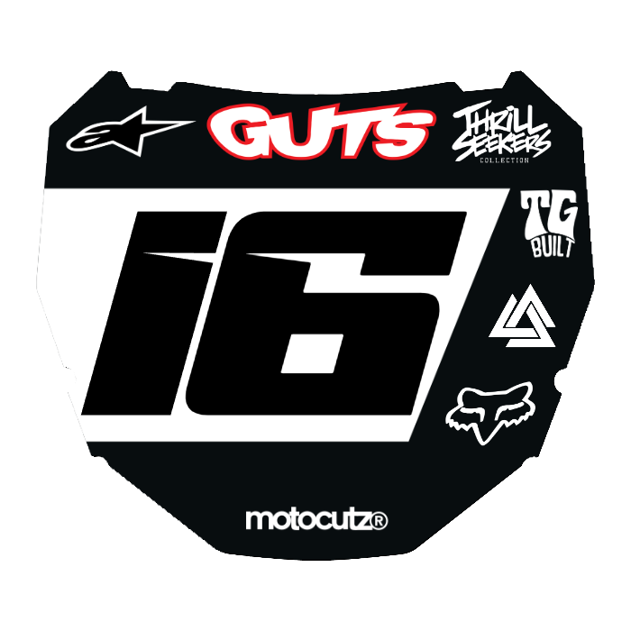 CUSTOM ODI NUMBER PLATE DECAL