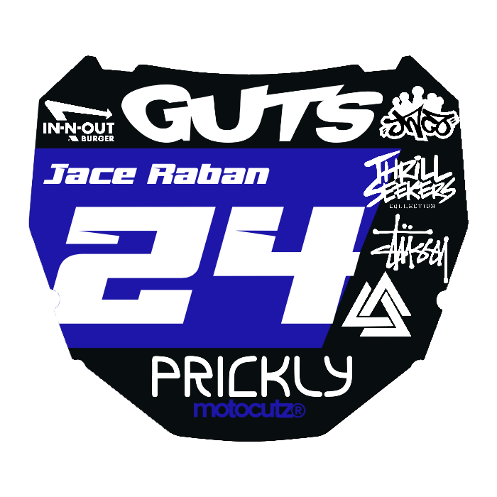 CUSTOM ODI NUMBER PLATE DECAL