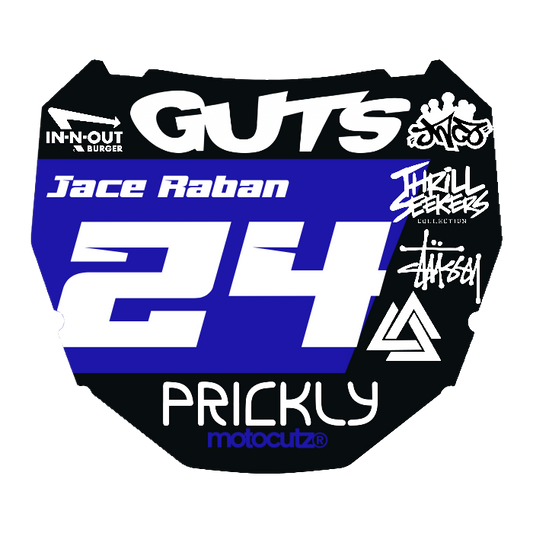 CUSTOM ODI NUMBER PLATE DECAL
