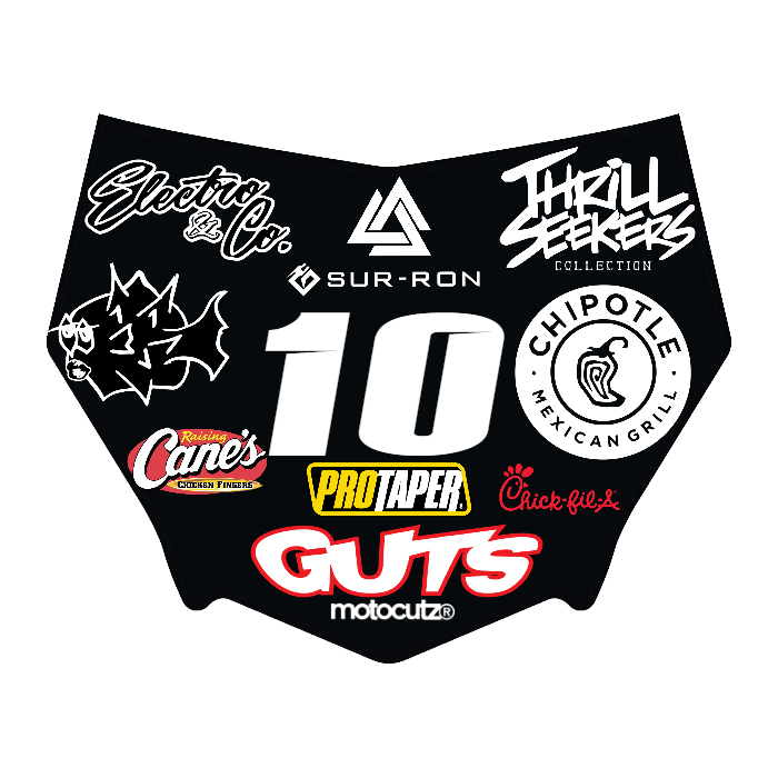CUSTOM MOTOCUTZ FRONT PLATE DECAL