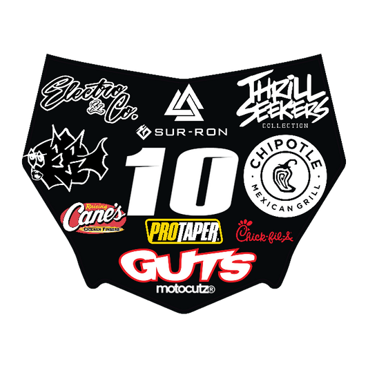 CUSTOM MOTOCUTZ FRONT PLATE DECAL