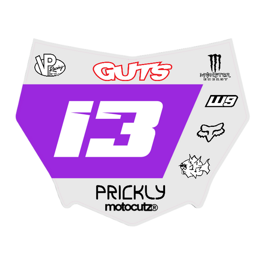 CUSTOM MOTOCUTZ FRONT PLATE DECAL