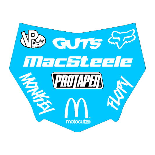 CUSTOM MOTOCUTZ FRONT PLATE DECAL