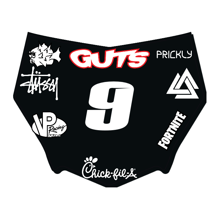 CUSTOM MOTOCUTZ FRONT PLATE DECAL