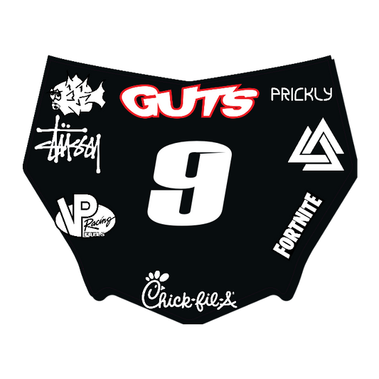 CUSTOM MOTOCUTZ FRONT PLATE DECAL