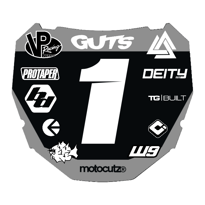 CUSTOM ODI NUMBER PLATE DECAL
