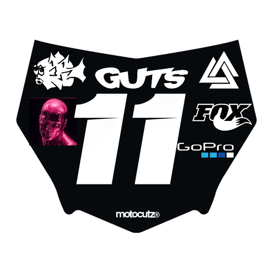 CUSTOM MOTOCUTZ FRONT PLATE DECAL