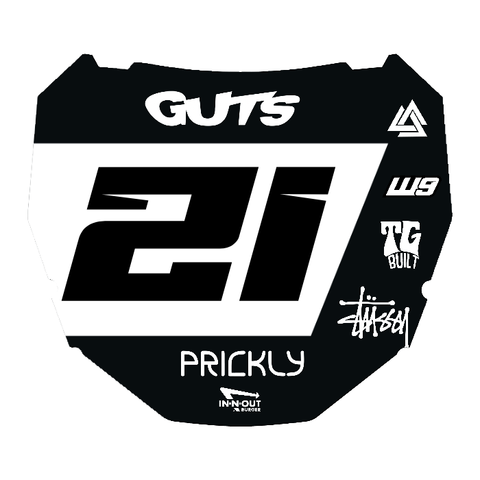 CUSTOM ODI NUMBER PLATE DECAL
