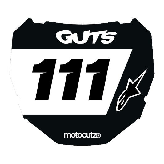 CUSTOM ODI NUMBER PLATE DECAL