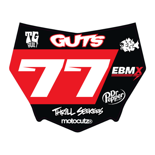 CUSTOM MOTOCUTZ FRONT PLATE DECAL
