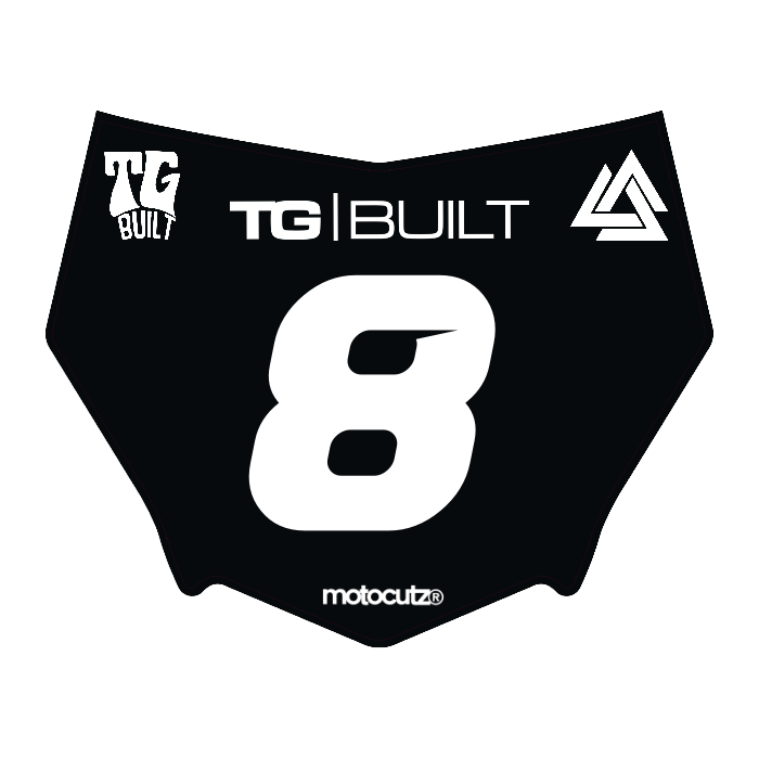 CUSTOM MOTOCUTZ FRONT PLATE DECAL