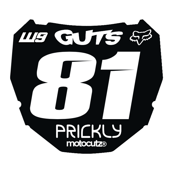 CUSTOM ODI NUMBER PLATE DECAL