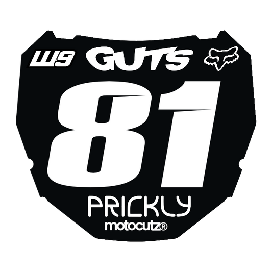 CUSTOM ODI NUMBER PLATE DECAL